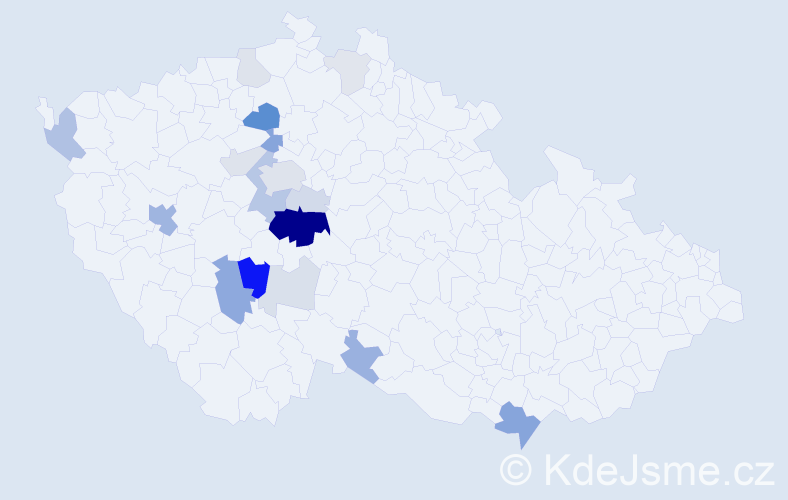 Příjmení: 'Klenovec', počet výskytů 57 v celé ČR