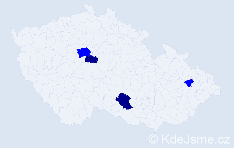 Příjmení: 'Máhrová', počet výskytů 6 v celé ČR