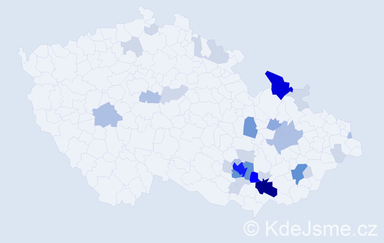 Příjmení: 'Lattenberg', počet výskytů 96 v celé ČR