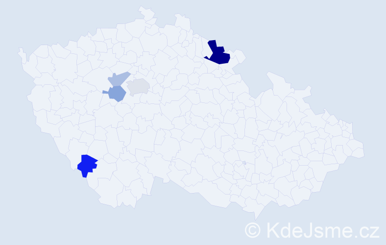 Příjmení: 'Priputenová', počet výskytů 10 v celé ČR