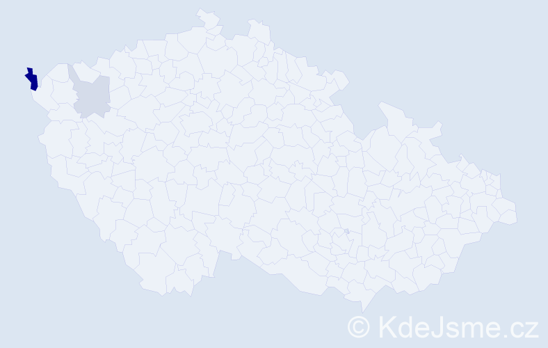 Příjmení: 'Utikal', počet výskytů 5 v celé ČR