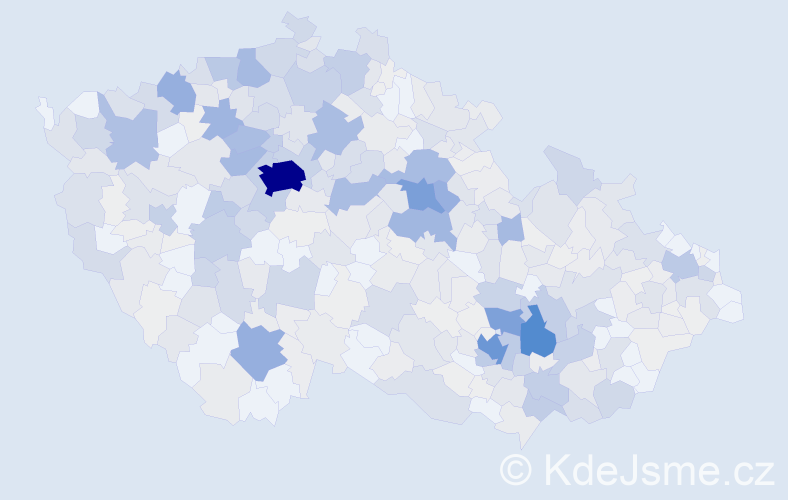 Příjmení: 'Formánek', počet výskytů 2038 v celé ČR