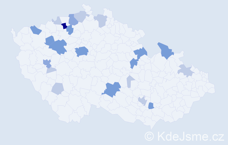 Příjmení: 'Lifka', počet výskytů 52 v celé ČR