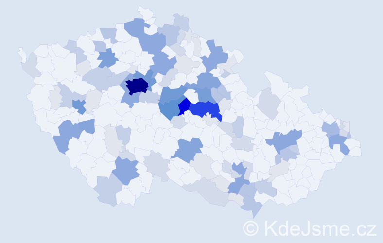 Příjmení: 'Bohatá', počet výskytů 382 v celé ČR