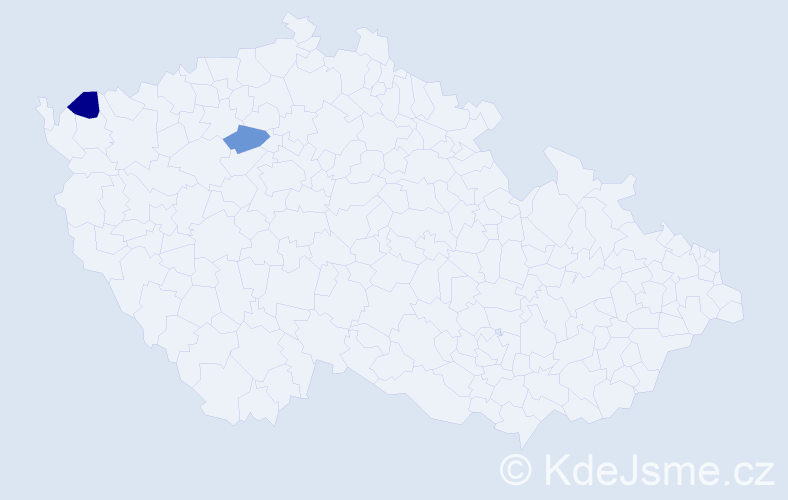 Příjmení: 'Vuchová', počet výskytů 2 v celé ČR
