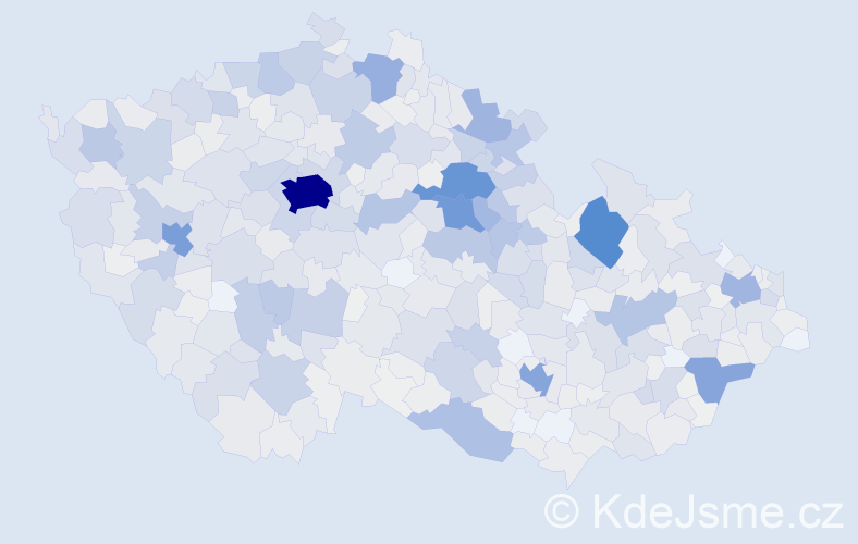 Příjmení: 'Kašpar', počet výskytů 4706 v celé ČR