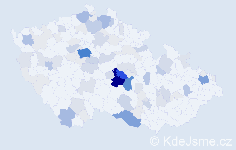 Příjmení: 'Bencová', počet výskytů 314 v celé ČR