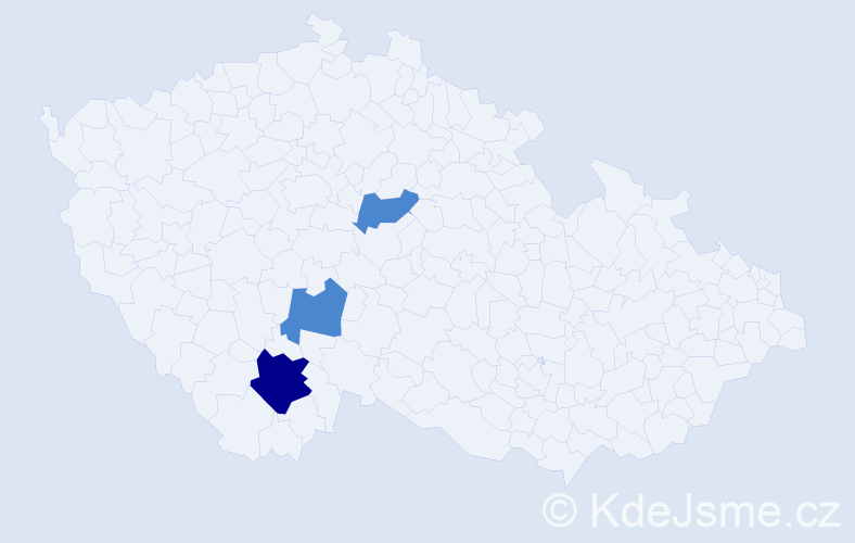 Příjmení: 'Nešpol', počet výskytů 5 v celé ČR