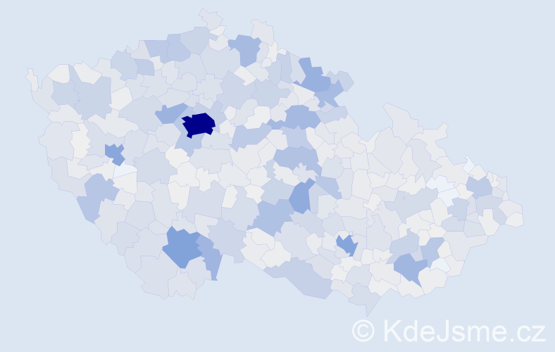 Příjmení: 'Machová', počet výskytů 5815 v celé ČR