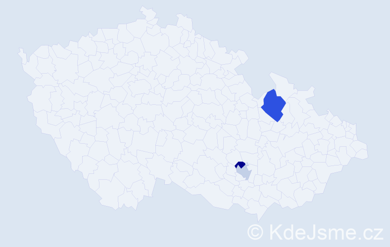 Příjmení: 'Reiff', počet výskytů 4 v celé ČR