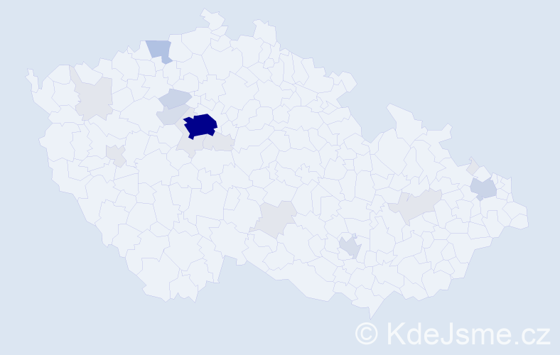 Příjmení: 'Antonova', počet výskytů 61 v celé ČR