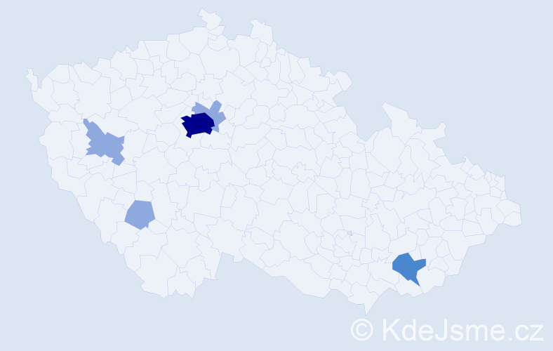 Příjmení: 'Zubenko', počet výskytů 11 v celé ČR
