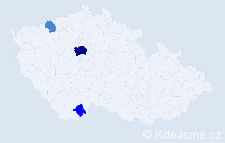 Příjmení: 'Kersten', počet výskytů 6 v celé ČR