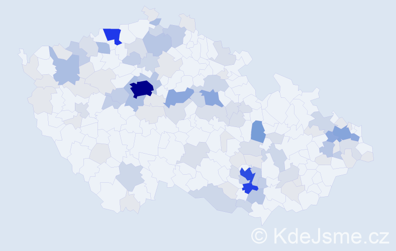 Příjmení: 'Schiller', počet výskytů 346 v celé ČR