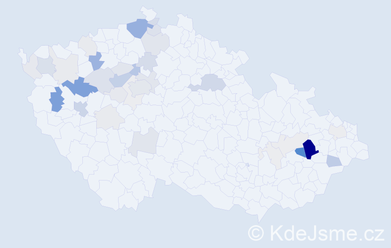 Příjmení: 'Kandler', počet výskytů 126 v celé ČR