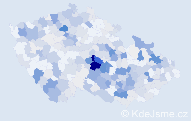 Příjmení: 'Klement', počet výskytů 1466 v celé ČR