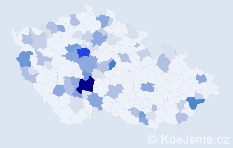 Příjmení: 'Skalák', počet výskytů 222 v celé ČR