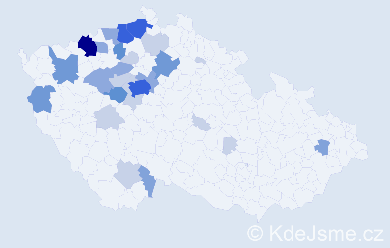 Příjmení: 'Mittelbach', počet výskytů 80 v celé ČR