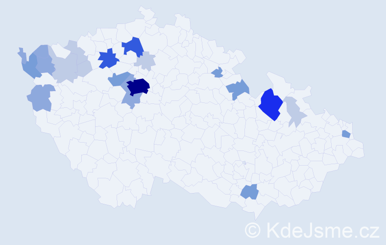 Příjmení: 'Pleyer', počet výskytů 62 v celé ČR