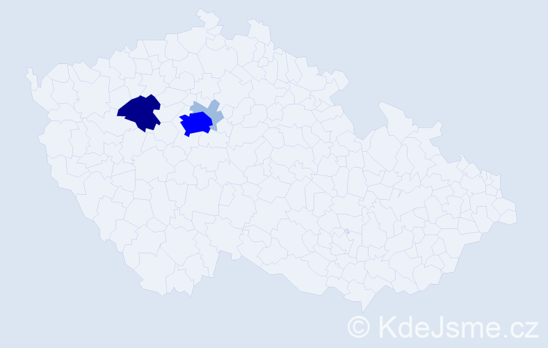 Příjmení: 'Možkovská', počet výskytů 8 v celé ČR