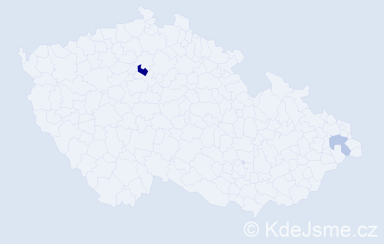 Příjmení: 'Vabno', počet výskytů 4 v celé ČR