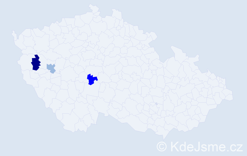 Příjmení: 'Feistinger', počet výskytů 8 v celé ČR