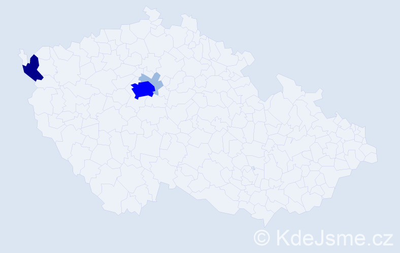 Příjmení: 'Juditka', počet výskytů 8 v celé ČR