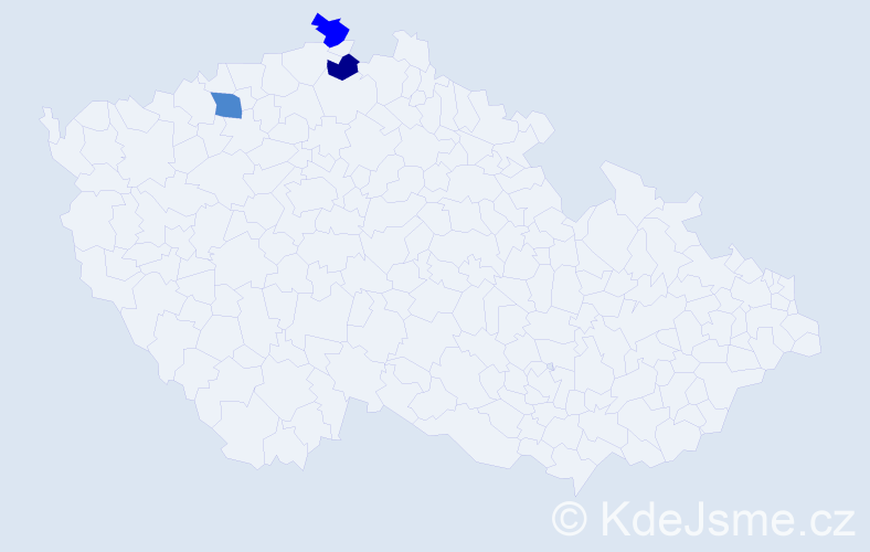 Příjmení: 'Tryhuba', počet výskytů 6 v celé ČR