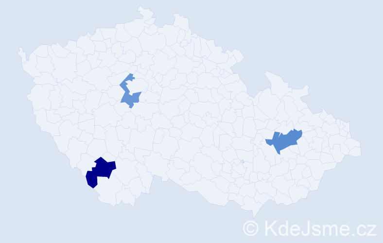 Příjmení: 'Alföldy', počet výskytů 7 v celé ČR