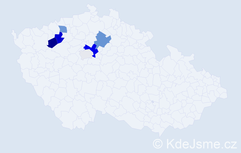 Příjmení: 'Ryková', počet výskytů 22 v celé ČR