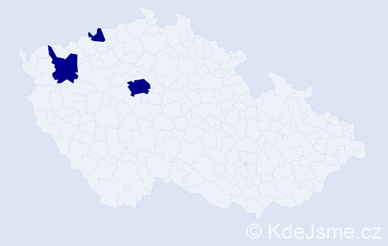 Příjmení: 'Sharifová', počet výskytů 3 v celé ČR