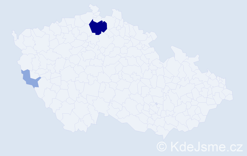 Příjmení: 'Mercálková', počet výskytů 8 v celé ČR
