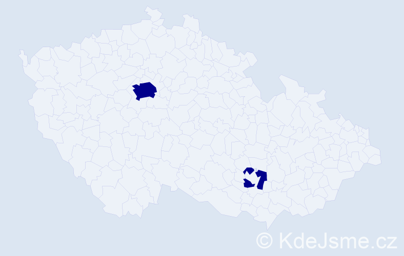 Příjmení: 'Arvanitopulu', počet výskytů 3 v celé ČR