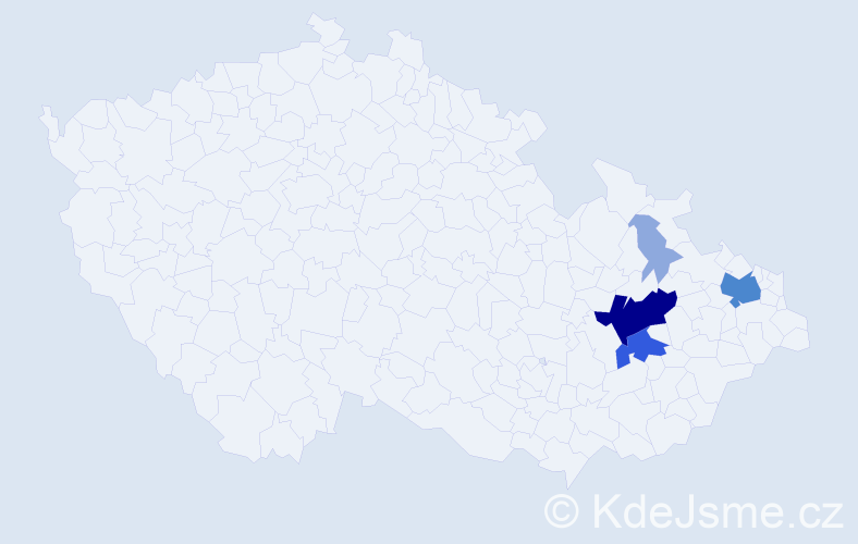 Příjmení: 'Poučenská', počet výskytů 11 v celé ČR