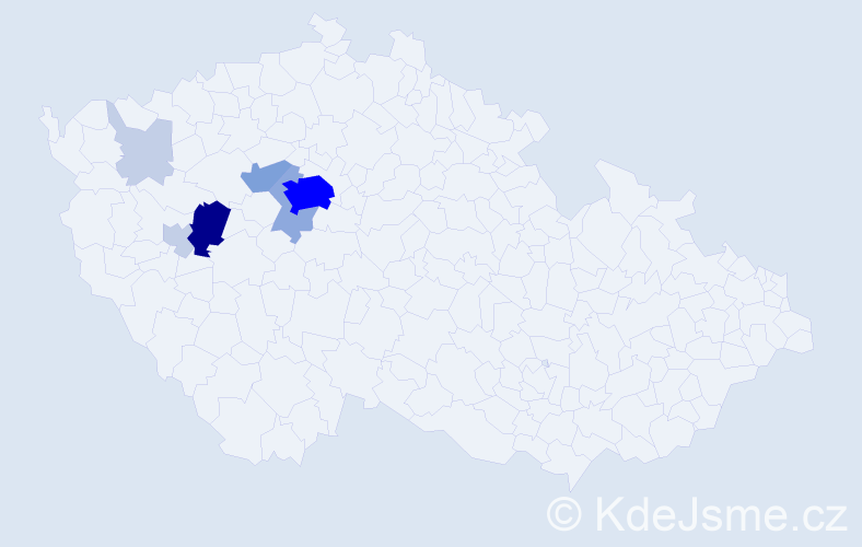 Příjmení: 'Ungrmanová', počet výskytů 26 v celé ČR
