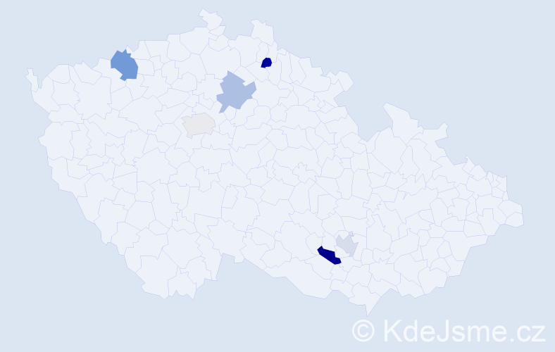 Příjmení: 'Leonová', počet výskytů 8 v celé ČR