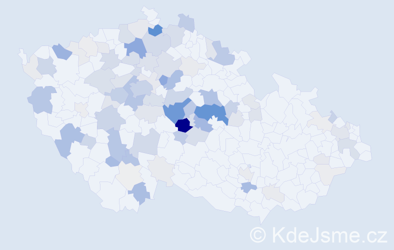 Příjmení: 'Petrus', počet výskytů 379 v celé ČR