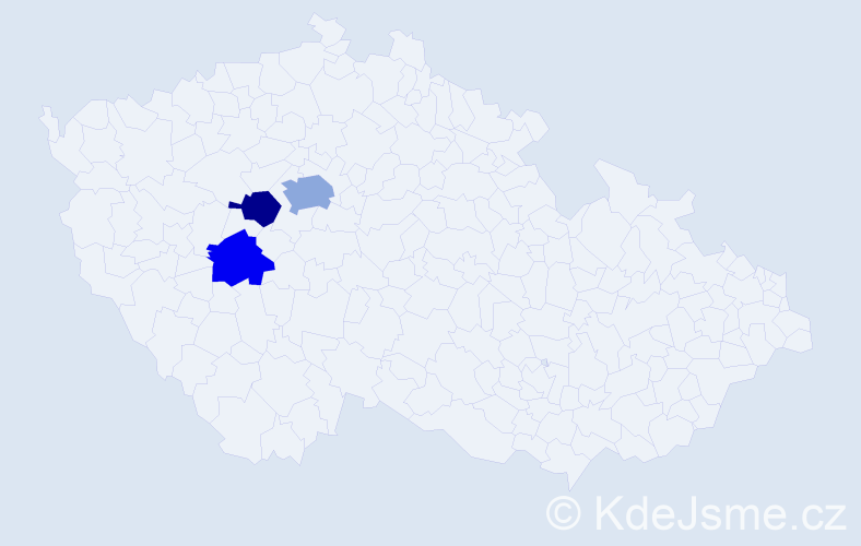Příjmení: 'Döllinger', počet výskytů 9 v celé ČR