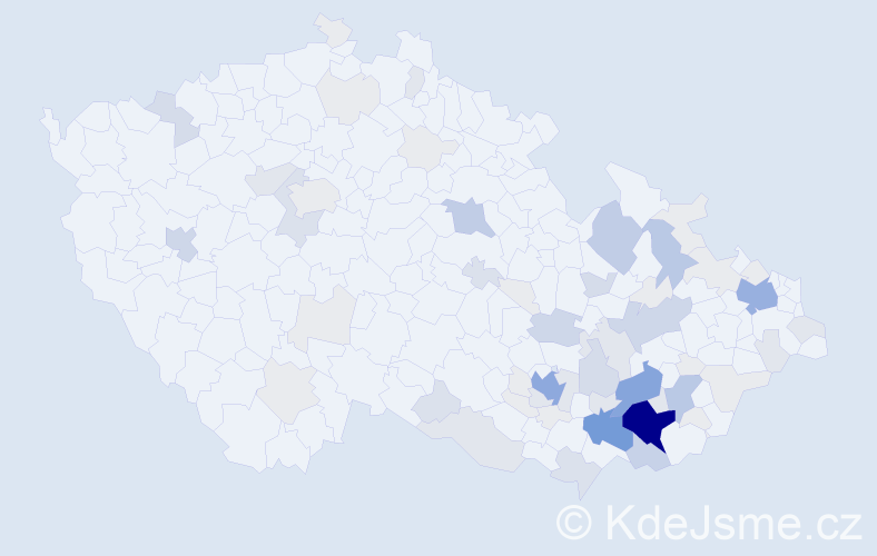 Příjmení: 'Náplavová', počet výskytů 250 v celé ČR