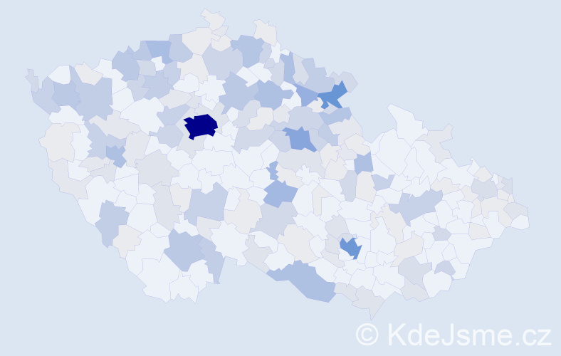 Příjmení: 'Pfeiferová', počet výskytů 647 v celé ČR