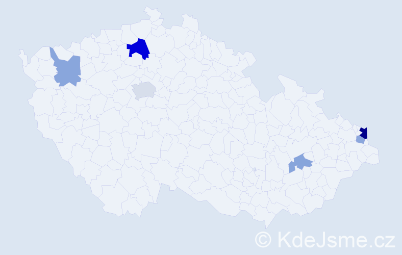 Příjmení: 'Barcajová', počet výskytů 12 v celé ČR