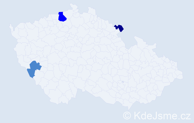 Příjmení: 'Brause', počet výskytů 9 v celé ČR