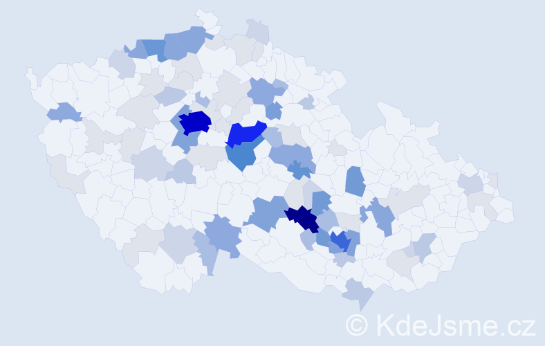 Příjmení: 'Batelka', počet výskytů 304 v celé ČR