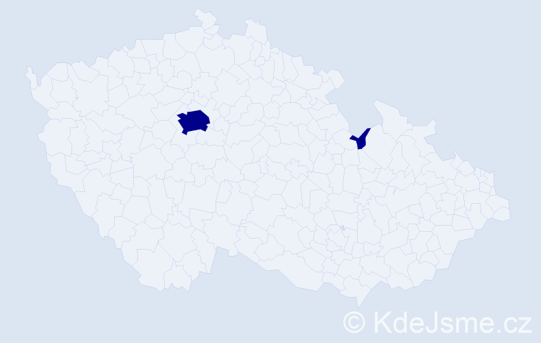Příjmení: 'Karjalainen', počet výskytů 2 v celé ČR