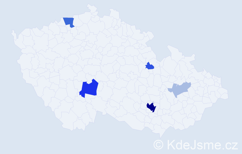 Příjmení: 'Manuel', počet výskytů 22 v celé ČR