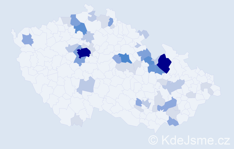 Příjmení: 'Katzer', počet výskytů 150 v celé ČR