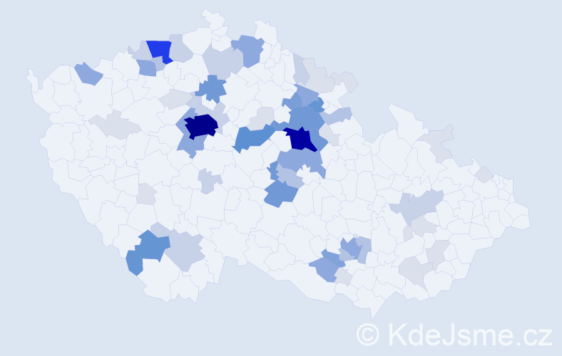 Příjmení: 'Bukač', počet výskytů 217 v celé ČR
