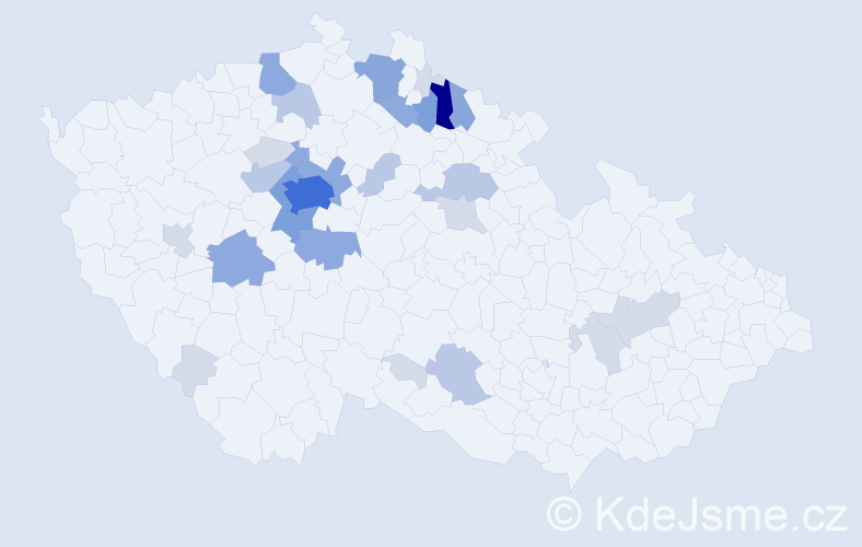 Příjmení: 'Pičman', počet výskytů 82 v celé ČR