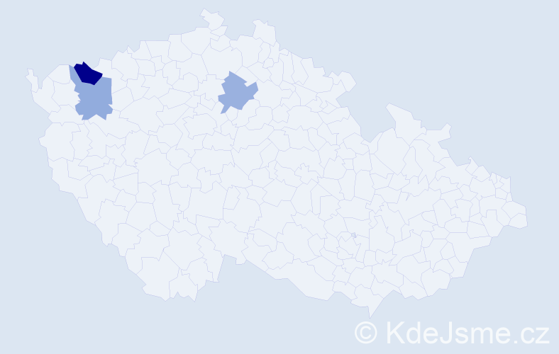 Příjmení: 'Farkalinová', počet výskytů 4 v celé ČR