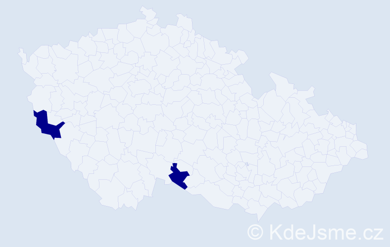 Příjmení: 'Walcher', počet výskytů 2 v celé ČR